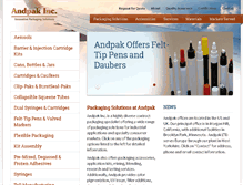 Tablet Screenshot of andpak.com